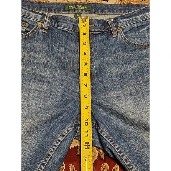 Lauren Jeans Co. Ralph Lauren High Rise Denim Shorts Women's Sz 10 - Picture 6 of 7